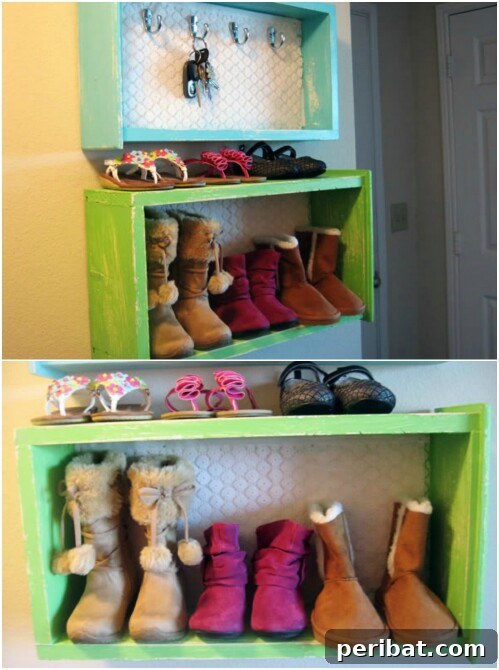 15 Unexpected Uses for Your Old Drawers 16 Wall-mounted storage boxes made from repurposed drawers in an entryway, holding shoes and keys