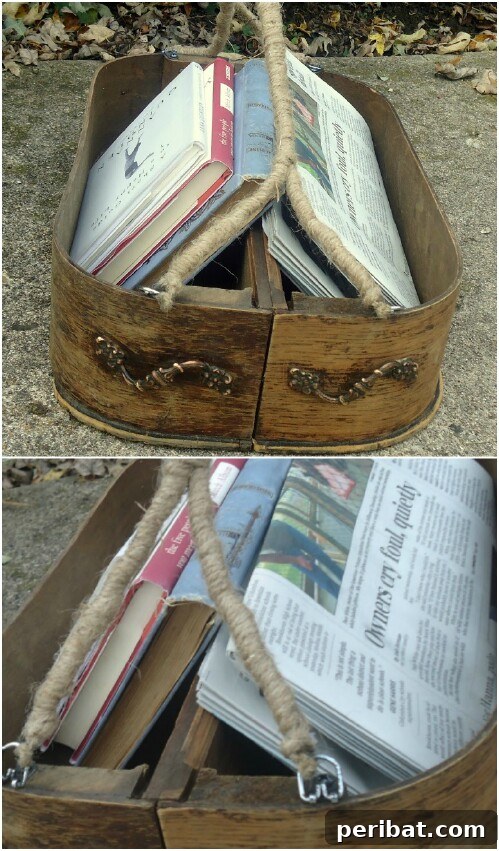 15 Unexpected Uses for Your Old Drawers 17 Rustic storage basket made from an old drawer with a handle, ideal for various items