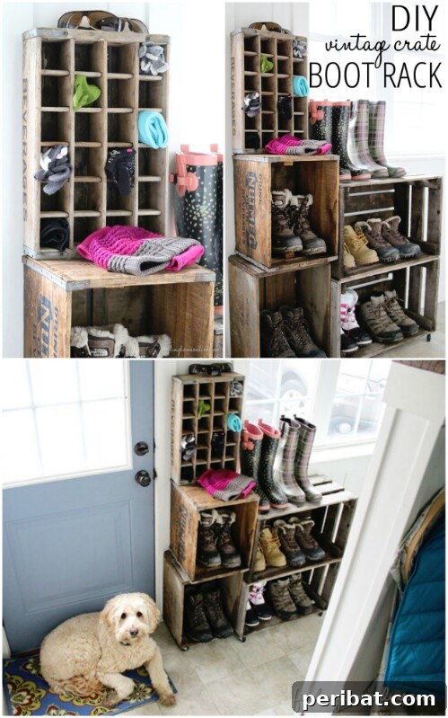 Vintage Boot Rack