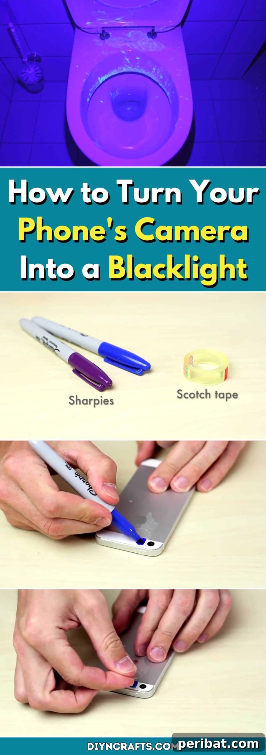 Reveal Hidden Secrets With Your Phone's Blacklight Camera 2 How to Turn Your Phone's Camera Into a Blacklight: A Creative DIY Project