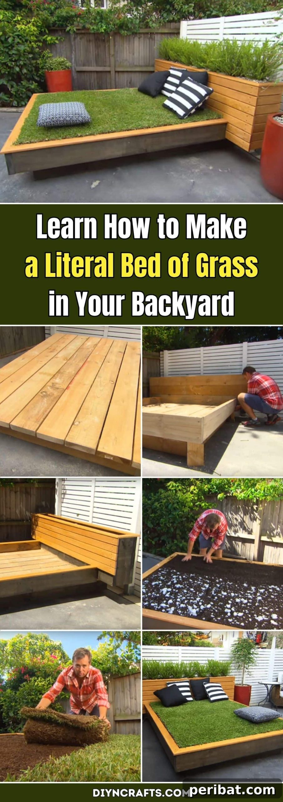 Learn How to Make a Literal Bed of Grass in Your Backyard