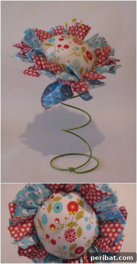 From Scrap to Chic 15 Creative Uses for Old Bed Springs 13 DIY bed spring pin cushion for sewing enthusiasts