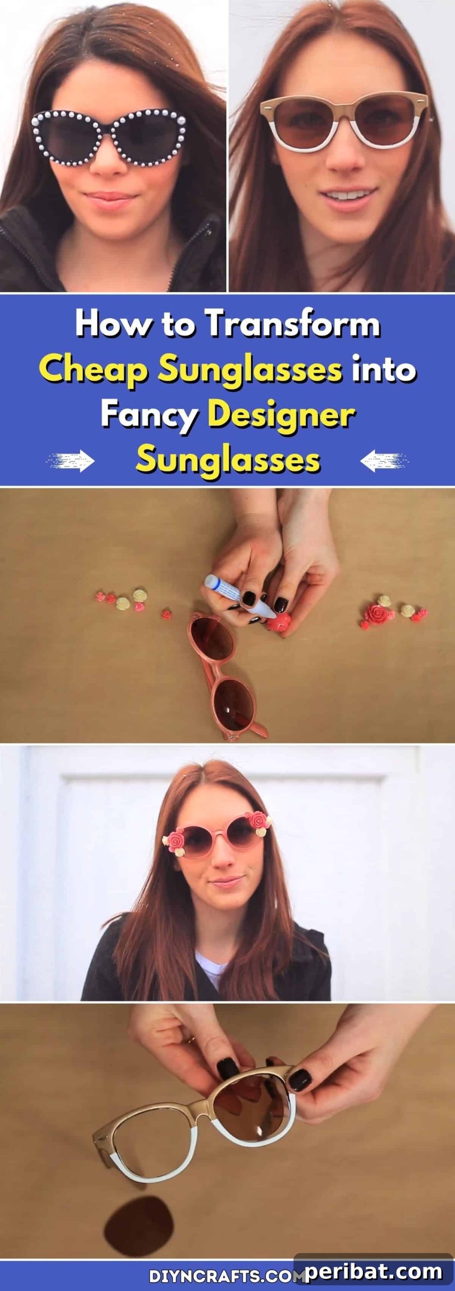 From Cheap to Chic: DIY Designer Sunglasses 2 Transform cheap sunglasses into custom designer-inspired accessories with DIY embellishments and creative flair. Learn how to make unique, personalized eyewear on a budget.