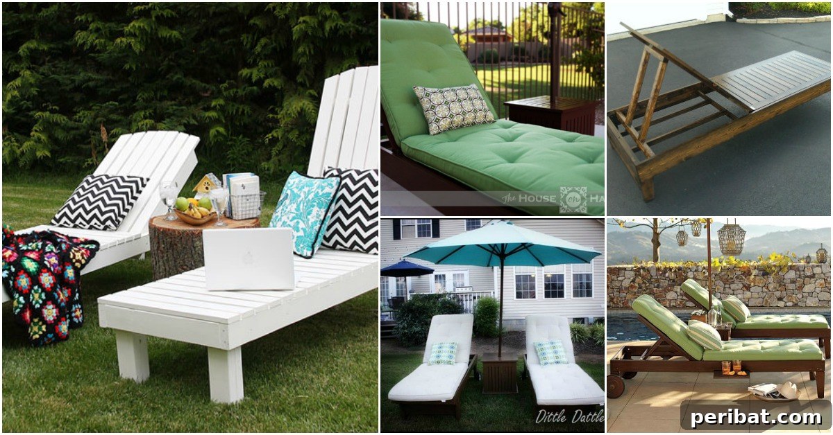 Craft Five Elegant Sun Loungers Yourself With Free Plans 2 Diverse DIY Outdoor Loungers for Summer Relaxation