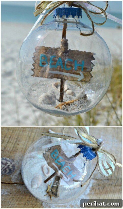 Beachy Christmas Ornaments