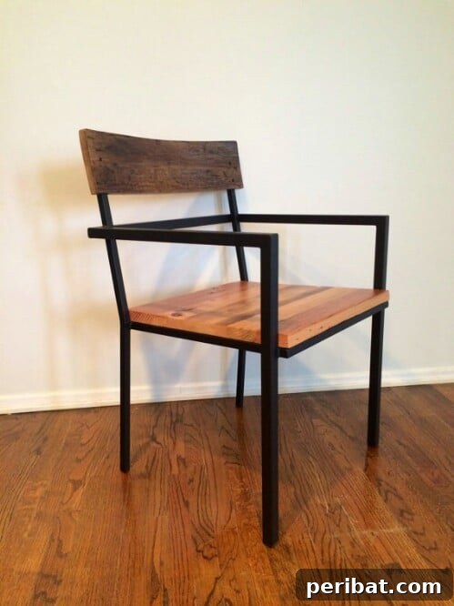 Reclaimed Wood Wonders for a Stylish Sustainable Home 14 Dining chairs made from reclaimed wood and steel