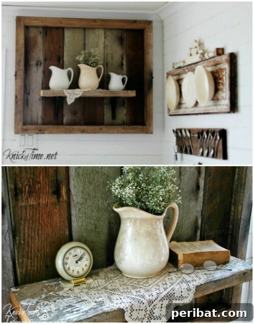 Reclaimed Wood Wonders for a Stylish Sustainable Home 27 Rustic display shelf built from salvaged wood