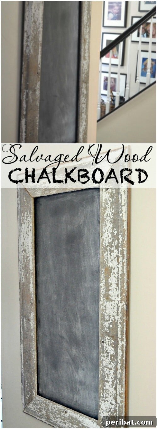 Reclaimed Wood Wonders for a Stylish Sustainable Home 35 Chalkboard with a decorative salvaged wood frame