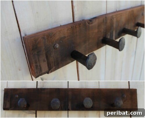 Reclaimed Wood Wonders for a Stylish Sustainable Home 10 Simple rustic coat rack made from reclaimed barn wood
