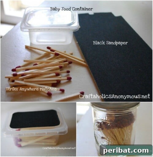 55+ Ultimate Camping Hacks to Master the Wilderness 6 Repurpose a baby food container to store matches, keeping them dry and protected while camping.