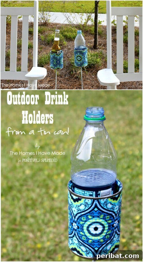 55+ Ultimate Camping Hacks to Master the Wilderness 54 A DIY outdoor drink holder made from PVC pipe, keeping beverages off the ground and away from bugs.
