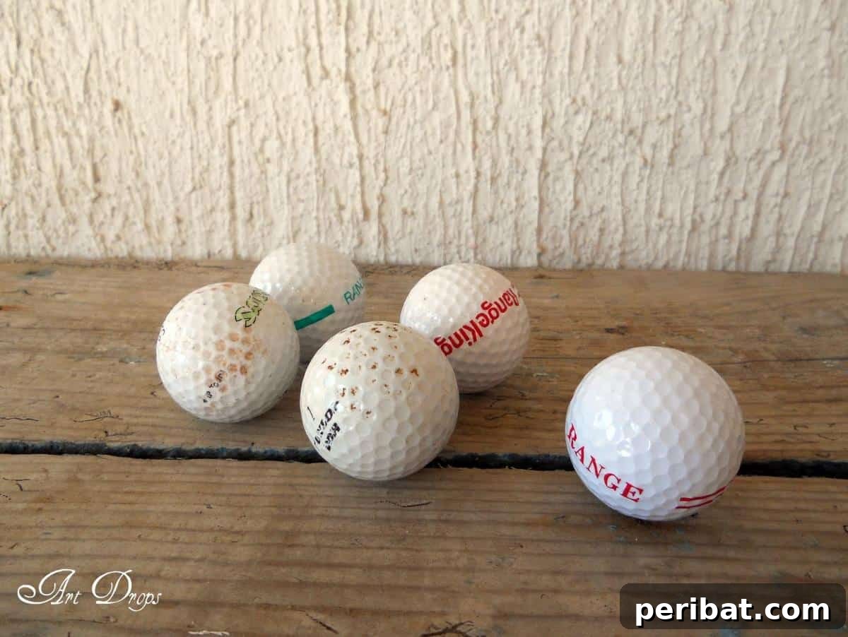 Eski Golf Toplarından Akıl Almaz Şirin Uğur Böcekleri Yapın 3 Old golf balls ready for transformation
