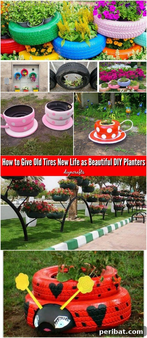 How to Give Old Tires New Life as Beautiful DIY Planters {Video}