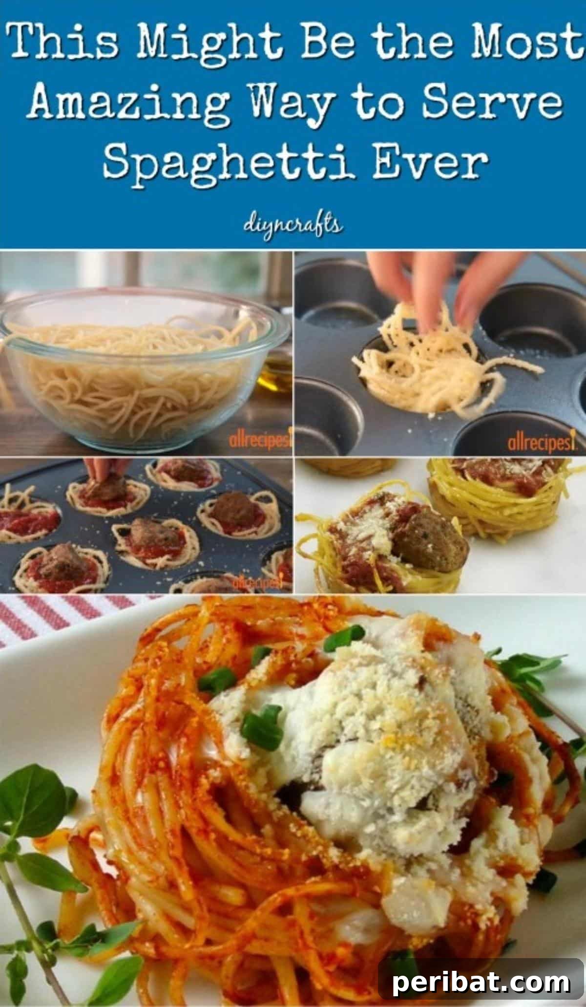 Delightful Spaghetti and Meatball Muffin Bites: Perfect Party Food Recipe