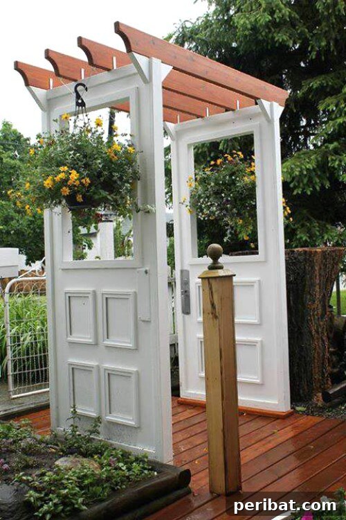 Door Patio Trellis