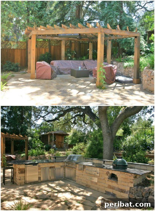 Woodsy Backyard Patio