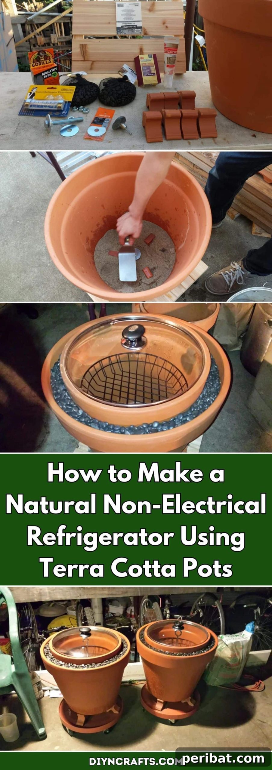 Terra Cotta Cool: Build Your Own Non-Electric Refrigerator 2 How to Make a Natural Non-Electrical Refrigerator Using Terra Cotta Pots – A DIY Zeer Pot for Sustainable Food Storage