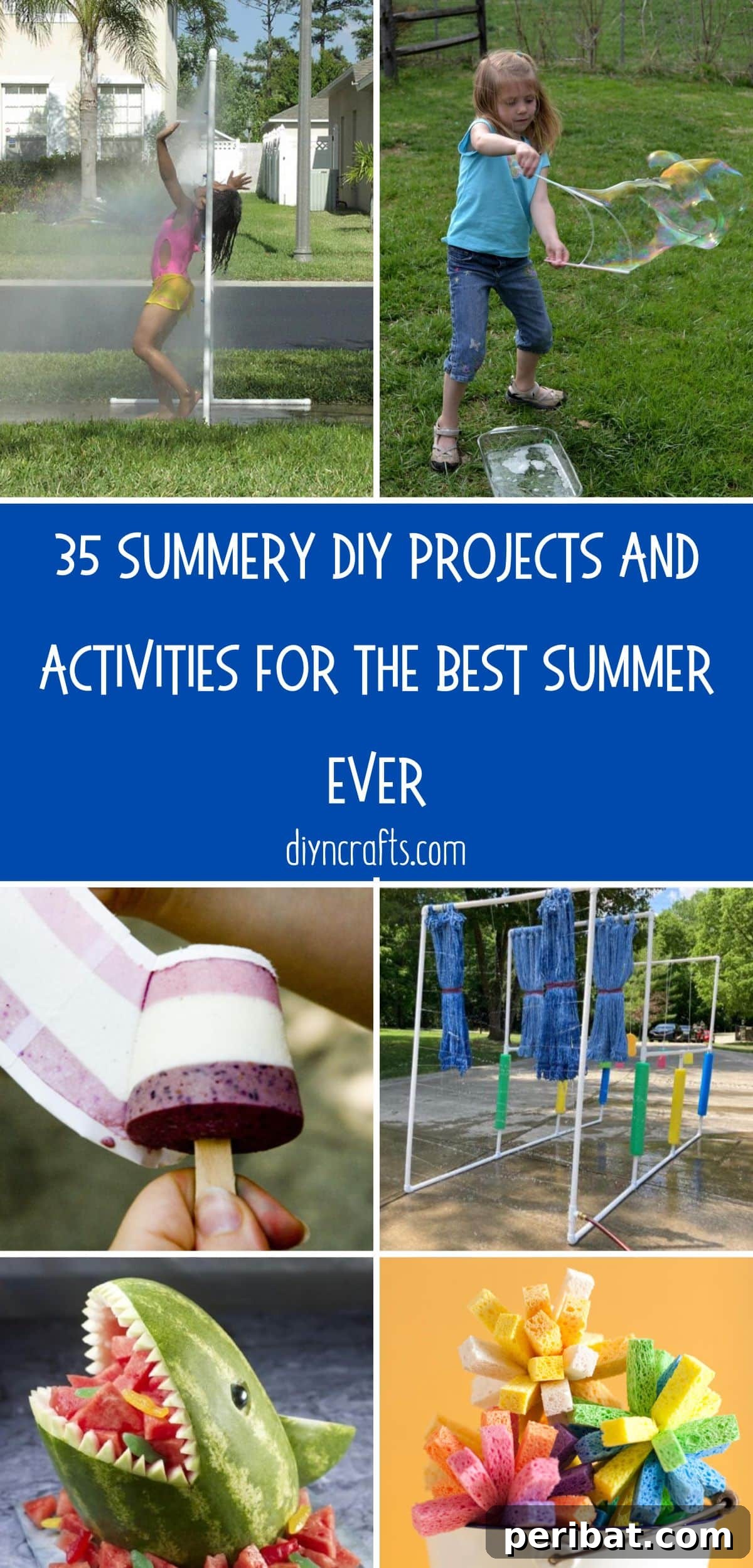 35 DIY Summer Adventures for Your Most Epic Season Yet 2 35 Summery DIY Projects And Activities For The Best Summer Ever collage.