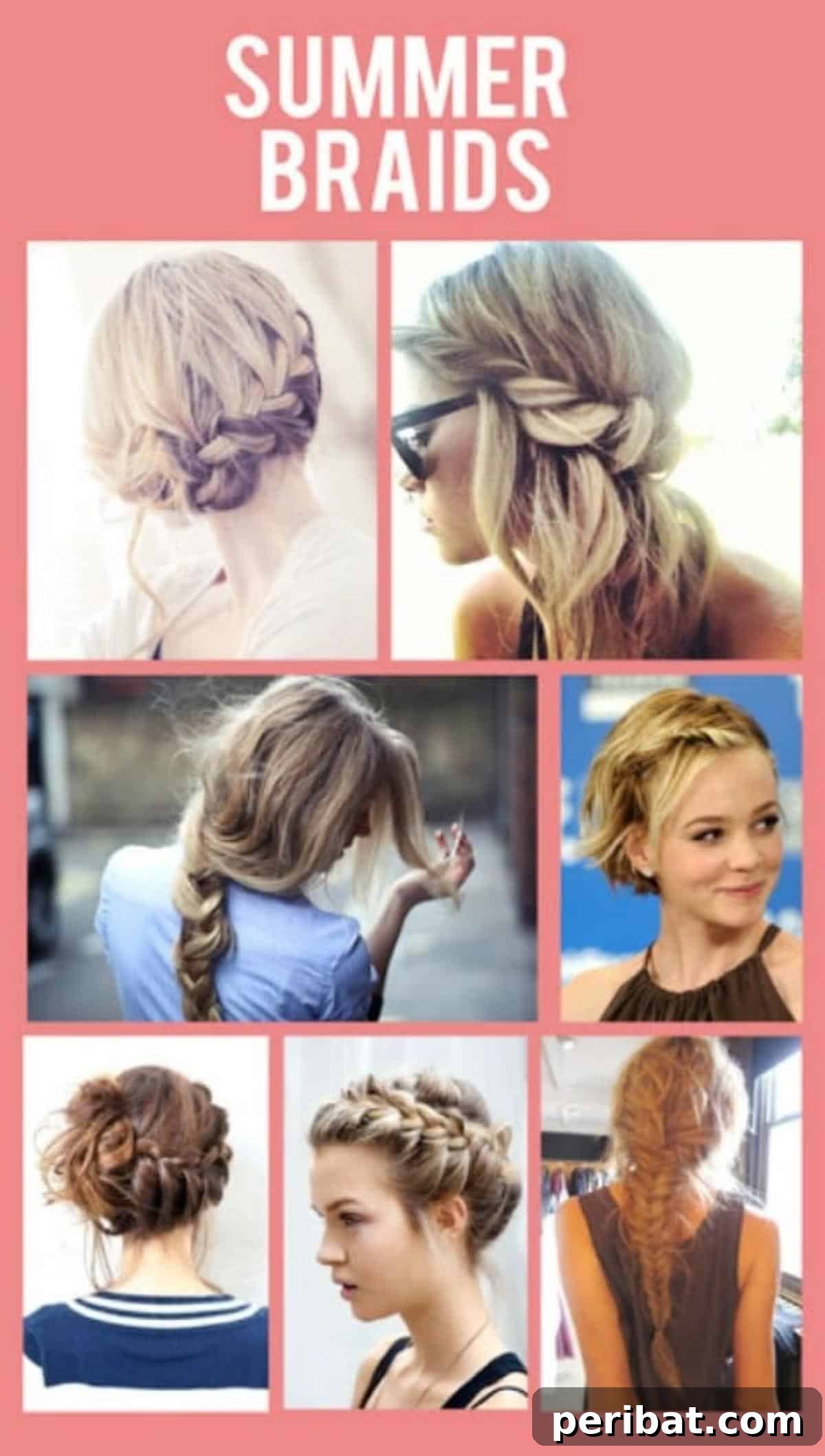 35 DIY Summer Adventures for Your Most Epic Season Yet 8 Summer braids collage.