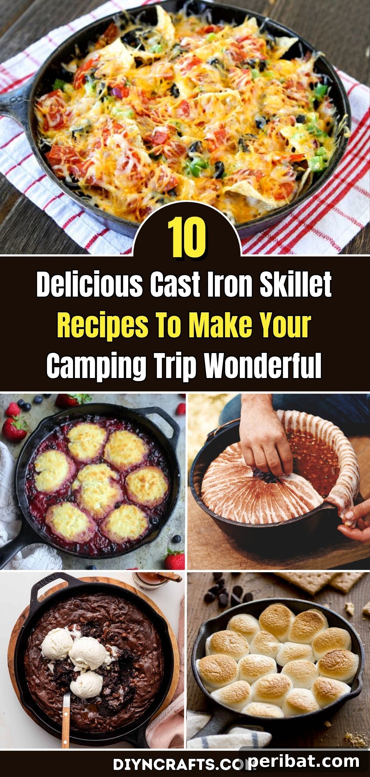 10 Delicious Cast Iron Skillet Recipes To Make Your Camping Trip Wonderful pinterest image