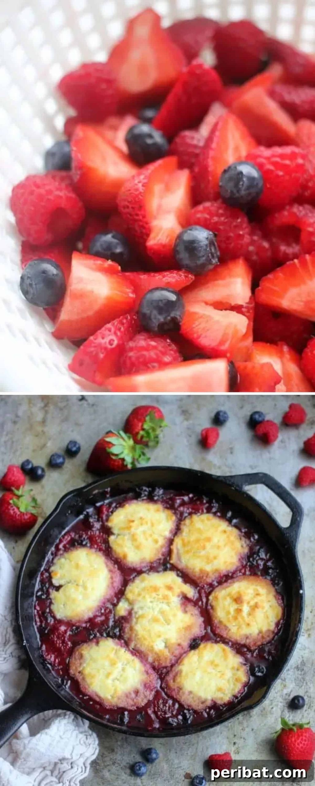 Triple Berry Cobbler
