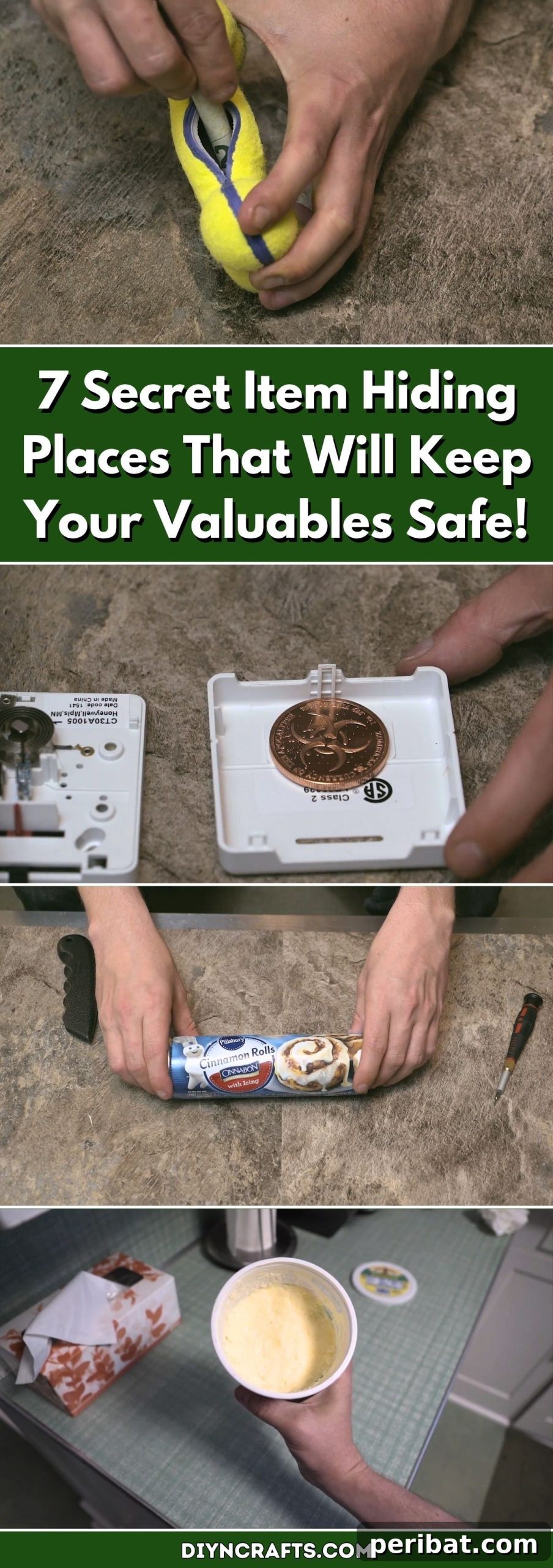 7 Brilliant Hiding Spots Thieves Overlook for Your Valuables 2 7 Secret Item Hiding Places That Will Keep Your Valuables Safe! pinterest image