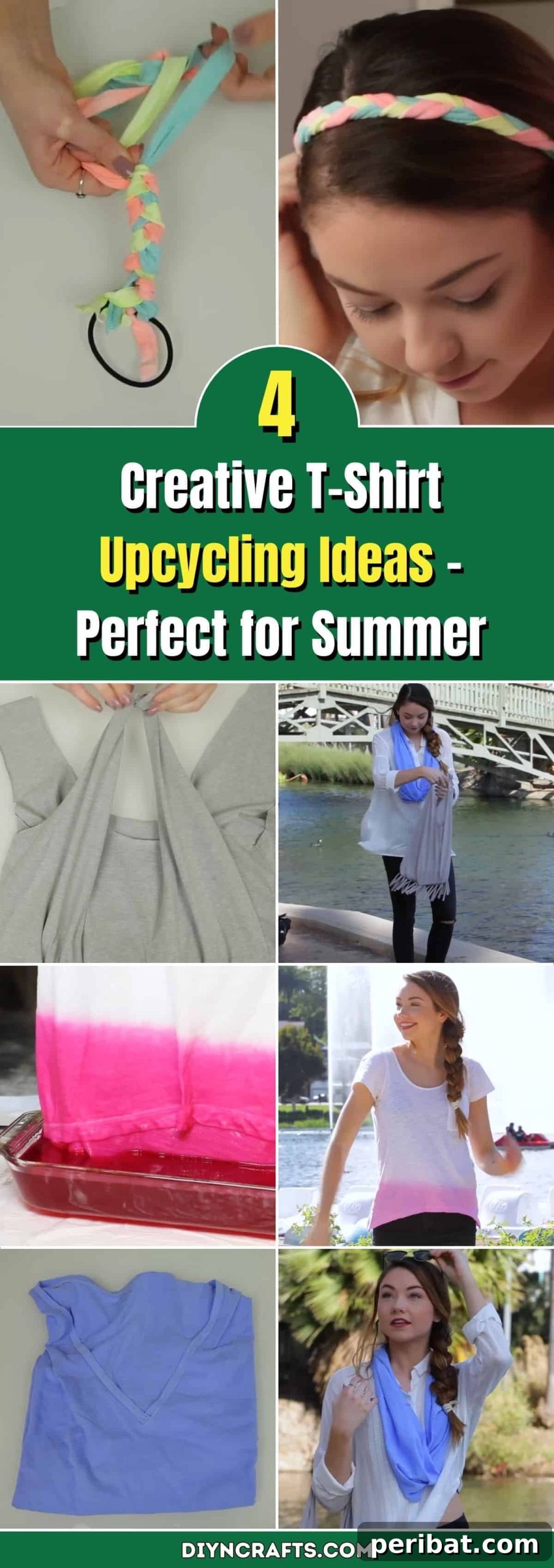 Unlock Summer Style 4 Creative T Shirt Upcycles 2 4 Creative T-Shirt Upcycling Ideas - Perfect for Summer pinterest image