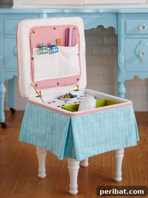 Chair Reinvention: Ingenious Ways to Give Old Seats New Purpose 4 DIY Storage Box crafted from an old chair