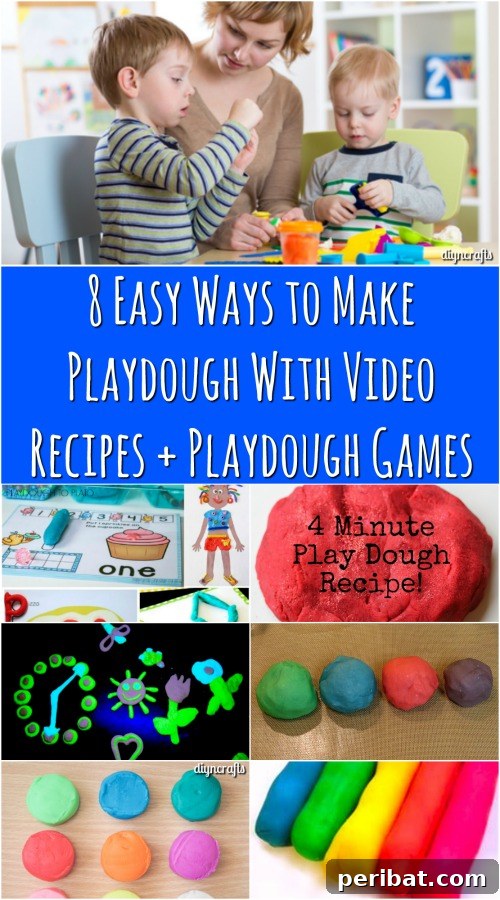 8 Easy Ways to Make Playdough With Video Recipes + Playdough Games