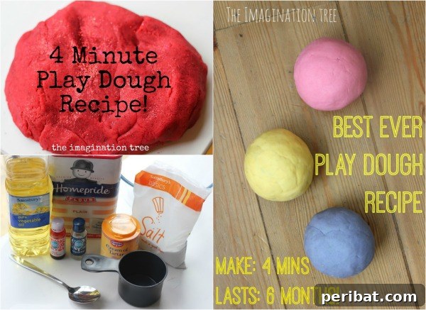 Homemade Playdough with More Shine