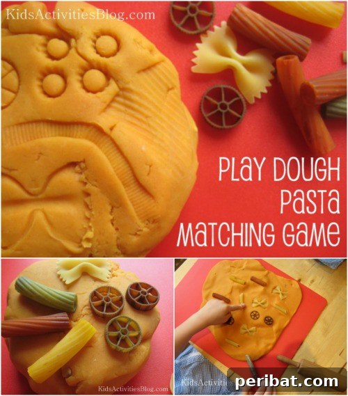 Pasta Matching Game - Fun Playdough Games, Projects, and Activities