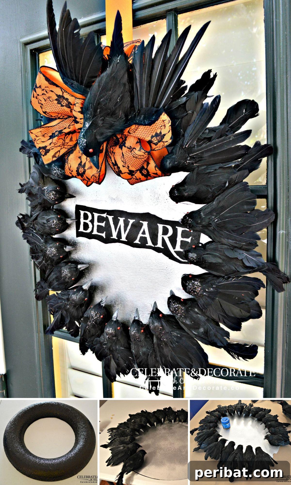 Creepy Crow Wreath