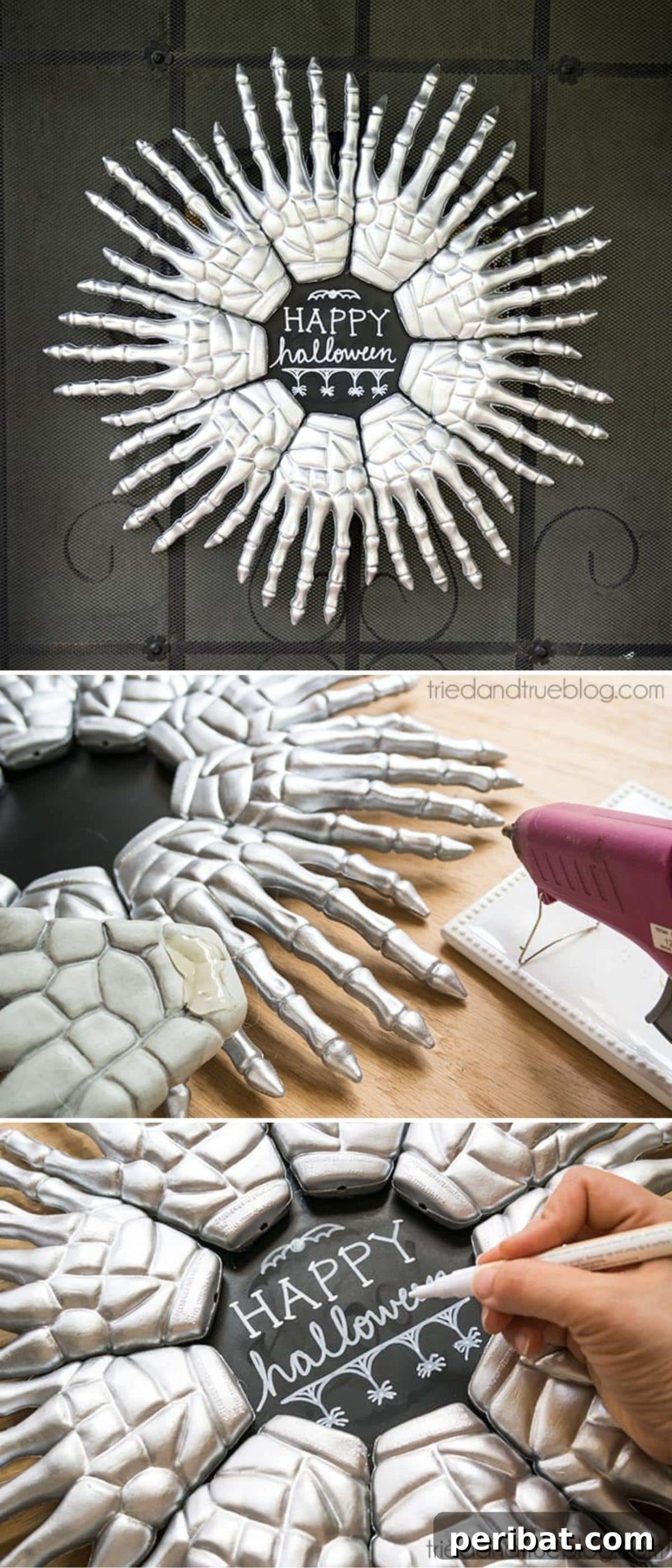 Skeleton Hand Wreath