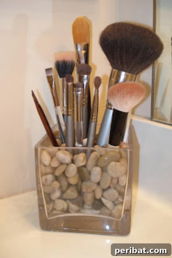33. Makeup Brush Storage