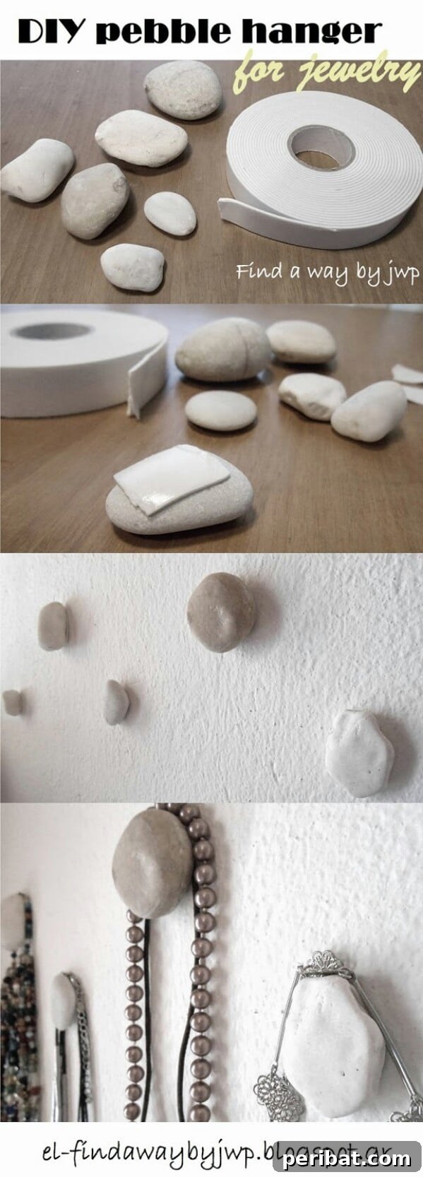 3. DIY Pebble Hangers