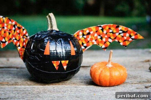 Duct Tape Pumpkin Bats, an easy, cheap, and fun DIY decoration idea