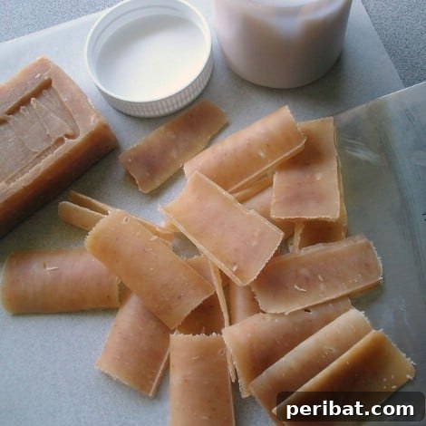 DIY green eco friendly single-use soap leaves for convenient outdoor hygiene