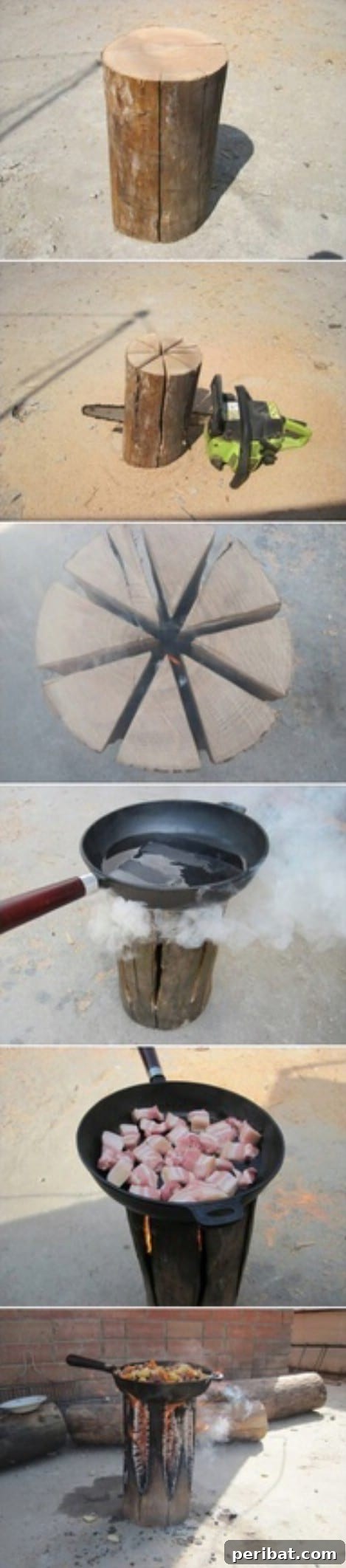 Manly DIY Cooking Solution - Creative improvised camp oven or grill
