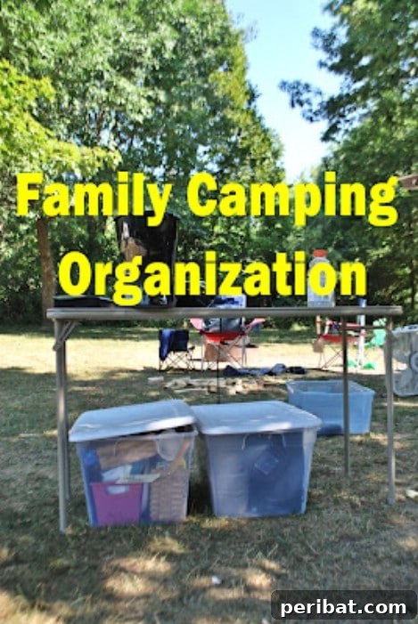 Family Camping-Packing Lists & Organization - Streamline your family's camping trip