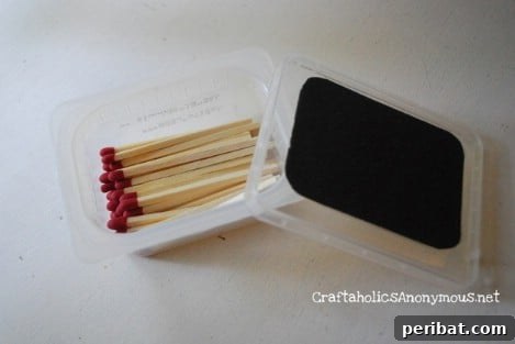 Baby Food Container Matchbox {TUTORIAL} - Waterproof match storage with built-in striker