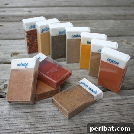 Repurposed TicTac Boxes for Travel Spices - Compact and organized seasoning for camp cooking