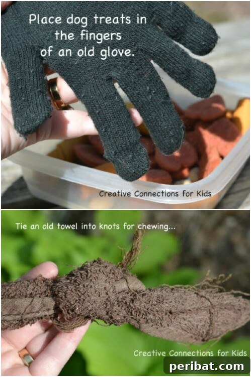Homemade Happiness: Clever DIY Dog Toys Your Pup Will Love 4 DIY Dog Toy From Old Glove, a repurposed fabric toy