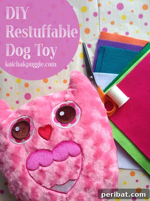 Homemade Happiness: Clever DIY Dog Toys Your Pup Will Love 10 DIY Re-Stuffable Dog Toy, a fabric toy with opening