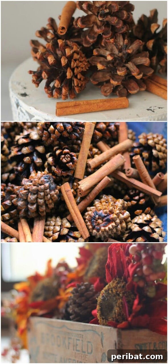 60 Cozy Fall DIY Projects to Transform Your Home for Autumn 11 Cinnamon Pinecones