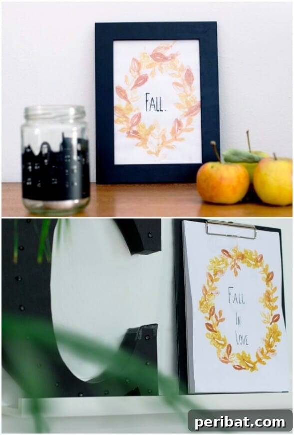 60 Cozy Fall DIY Projects to Transform Your Home for Autumn 13 Potato Stamped Wreath