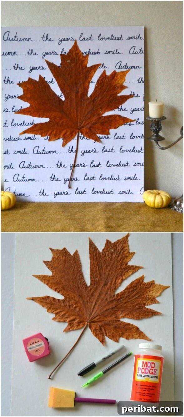 60 Cozy Fall DIY Projects to Transform Your Home for Autumn 20 Autumn Leaf Art
