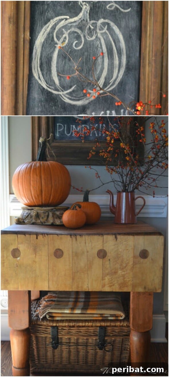60 Cozy Fall DIY Projects to Transform Your Home for Autumn 24 Autumn Chalkboard