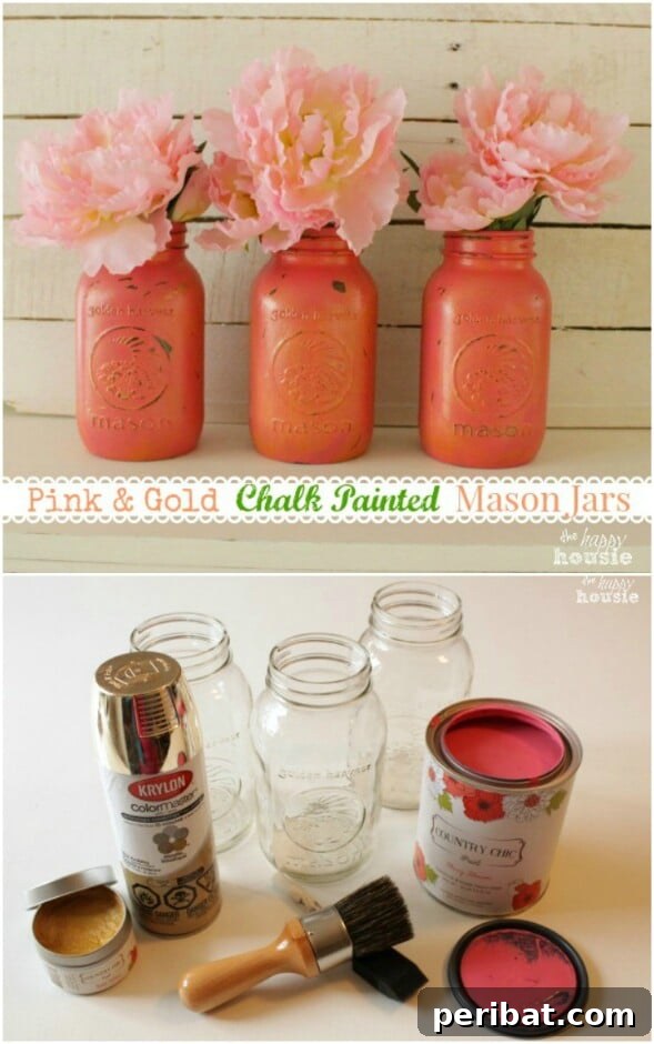 60 Cozy Fall DIY Projects to Transform Your Home for Autumn 28 Mason Jar Vases