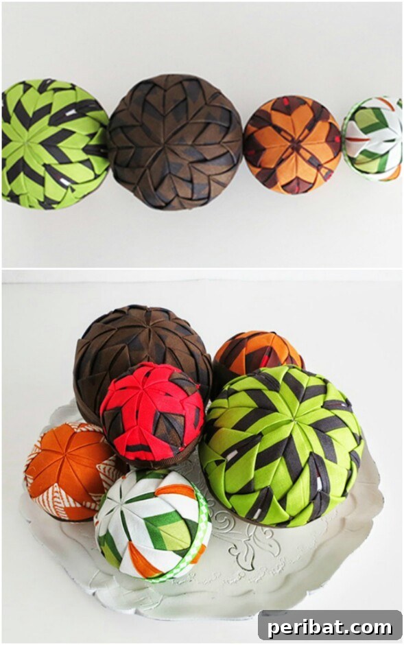60 Cozy Fall DIY Projects to Transform Your Home for Autumn 32 DIY Fabric Deco Balls