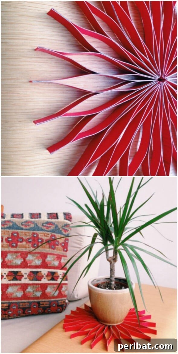 60 Cozy Fall DIY Projects to Transform Your Home for Autumn 34 Retro Starburst Trivet